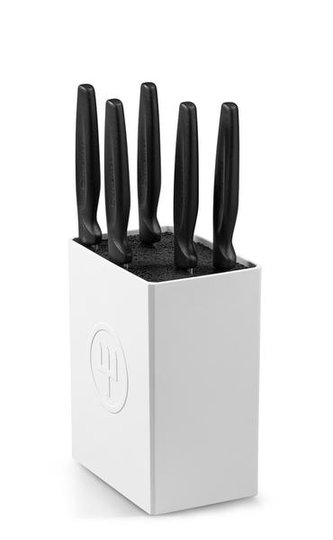 CC BLOK NA NOŽE WÜSTHOF MINI S 5 ČERNÝMI NOŽI