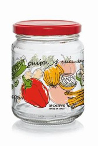 SKLENICE S VÍČKEM 200ML ZELENINA