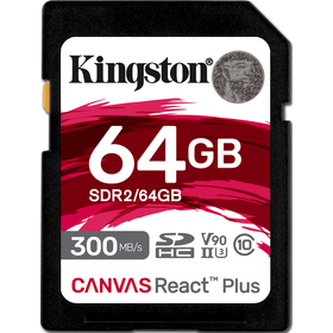 Paměťová karta KINGSTON Canvas React Plus SD 64GB