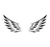 Andělská křídla - plastová šablona 257 Rozměr: C 14,5x14,5cm