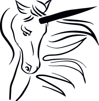 ARTEMISS Jednorožec - plastová šablona 361 Rozměr: C 14,5x14,5cm