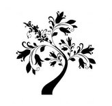 Kytka - konvalinka - plastová šablona 204 Rozměr: G 29x29cm