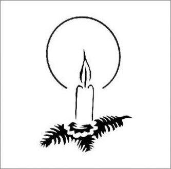 Svíčka - plastová šablona V9 Rozměr: D 29x29cm