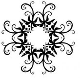 Mandala - plastová šablona 010 Rozměr: C 14,5x14,5cm