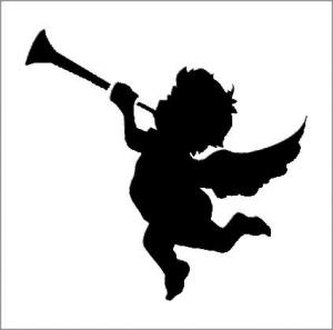 Andílek - plastová šablona V1 Rozměr: D 29x29cm