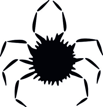 Pavouk - plastová šablona 339 Rozměr: D 29x29cm