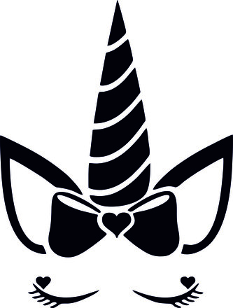 ARTEMISS Jednorožec - plastová šablona 369 Rozměr: E 29x29cm