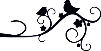 Ptáčci - plastová šablona 335 Rozměr: D 29x29cm