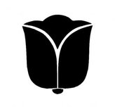 Kytka - tulipán - plastová šablona 252 Rozměr: B 14,5x14,5cm