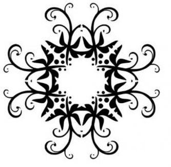 Mandala - plastová šablona 010 Rozměr: E 29x29cm