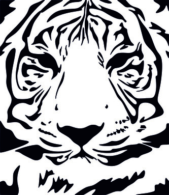 ARTEMISS Tygr - plastová šablona 319 Rozměr: G 29x29cm