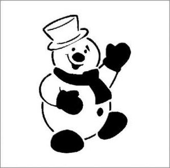 Sněhulák - platová šablona V7 Rozměr: D 29x29cm