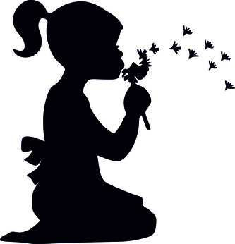 ARTEMISS Holčička s pampeliškou - plastová šablona 366 Rozměr: B 14,5x14,5cm