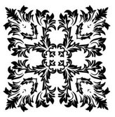 Mandala - plastová šablona 012 Rozměr: E 29x29cm