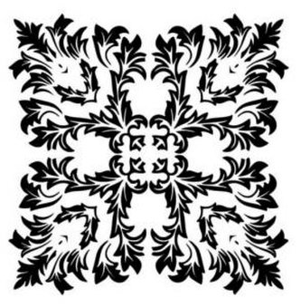 Mandala - plastová šablona 012 Rozměr: E 29x29cm