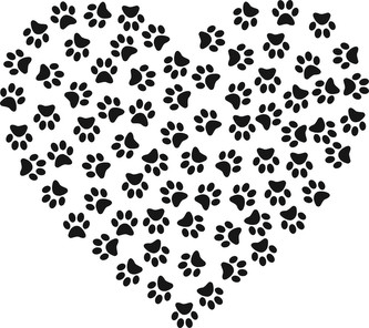 ARTEMISS Srdce stopy - plastová šablona 371 Rozměr: G 29x29cm