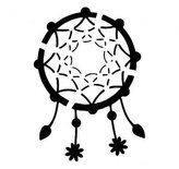 Lapač snů - plastová šablona 226 Rozměr: C 14,5x14,5cm