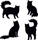 Kočky - plastová šablona 352 Rozměr: B 14,5x14,5cm