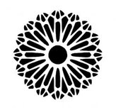 Mandala - plastová šablona 224 Rozměr: E 29x29cm