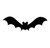 Netopír - plastová šablona 209 Rozměr: B 14,5x14,5cm