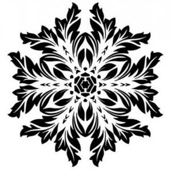 Mandala - plastová šablona 008 Rozměr: E 29x29cm