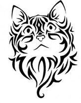 Kočka - plastová šablona 046 Rozměr: B 14,5x14,5cm