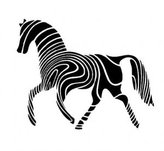 ARTEMISS Kůň - plastová šablona 052 Rozměr: C 14,5x14,5cm