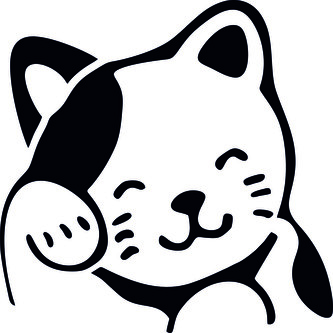 Spící kočka - plastová šablona 353 Rozměr: B 14,5x14,5cm