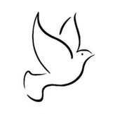 Holubice - plastová šablona 128 Rozměr: B 14,5x14,5cm