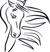 ARTEMISS Kůň - plastová šablona 348 Rozměr: B 14,5x14,5cm