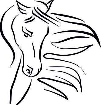 ARTEMISS Kůň - plastová šablona 348 Rozměr: B 14,5x14,5cm