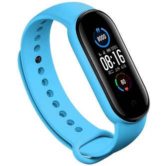 EPICO silikonový řemínek Xiaomi Mi Band 5 světle modrý