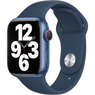 Apple Watch sportovní řemínek 45/44/42mm hlubomořsky modrý