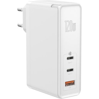 Baseus GaN Mini rychlá 100W nabíječka, PD, QC, bílá