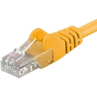 PremiumCord Patch kabel UTP RJ45-RJ45 CAT6 7m žlutý