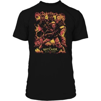 Tričko The Witcher 3 Heroes and Monsters Premium L