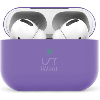 iWant AirPods Pro ultra-tenké pouzdro fialové