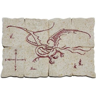 Magnet na lednici Lord of the Rings - Red Dragon Map