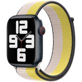 Apple Watch provlékací sportovní řemínek 45/44/42mm ovesně mléčný / citrusově žlutý