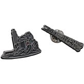 Set odznaků Lord of the Rings - Helms Deep and Orthanc