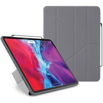 Pipetto Origami Pencil Case pre Apple iPad Pro 12,9“ (2020) šedé