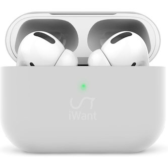 iWant AirPods Pro ultra-tenké pouzdro bílé transparentní