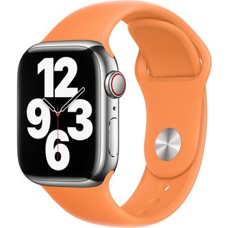 Apple Watch sportovní řemínek 45/44/42mm měsíčkově žlutý