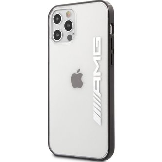 AMG Metallic Black Edges Kryt  pro iPhone 12/12 Pro čirý