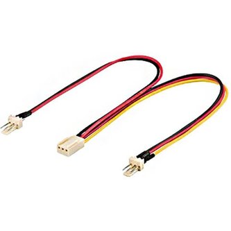 PremiumCord rozdvojka pro napájení ventilátorů 3pin 0,22m