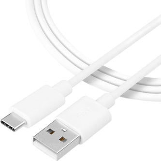 Tactical Smooth Thread Cable USB-A/USB-C 1m bílý