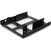 AXAGON RHD225 kovový rámeček pro 2x 2.5" HDD/SSD do 3.5" pozice montáž ventilátoru