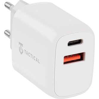 Tactical Base Plug Dual 20W síťová nabíječka bílá