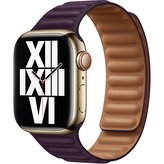 Apple Watch kožený tah 41/40/38mm tmavě višňový - M/L