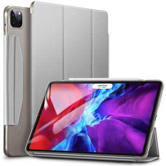 ESR Trifold pouzdro se sponou Apple iPad Pro 12.9" (2018/2020) stříbrné